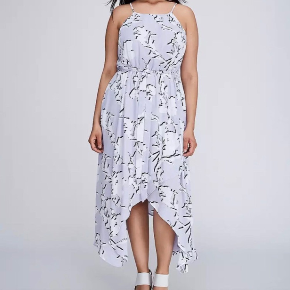 Floral Chiffon Maxi Dress